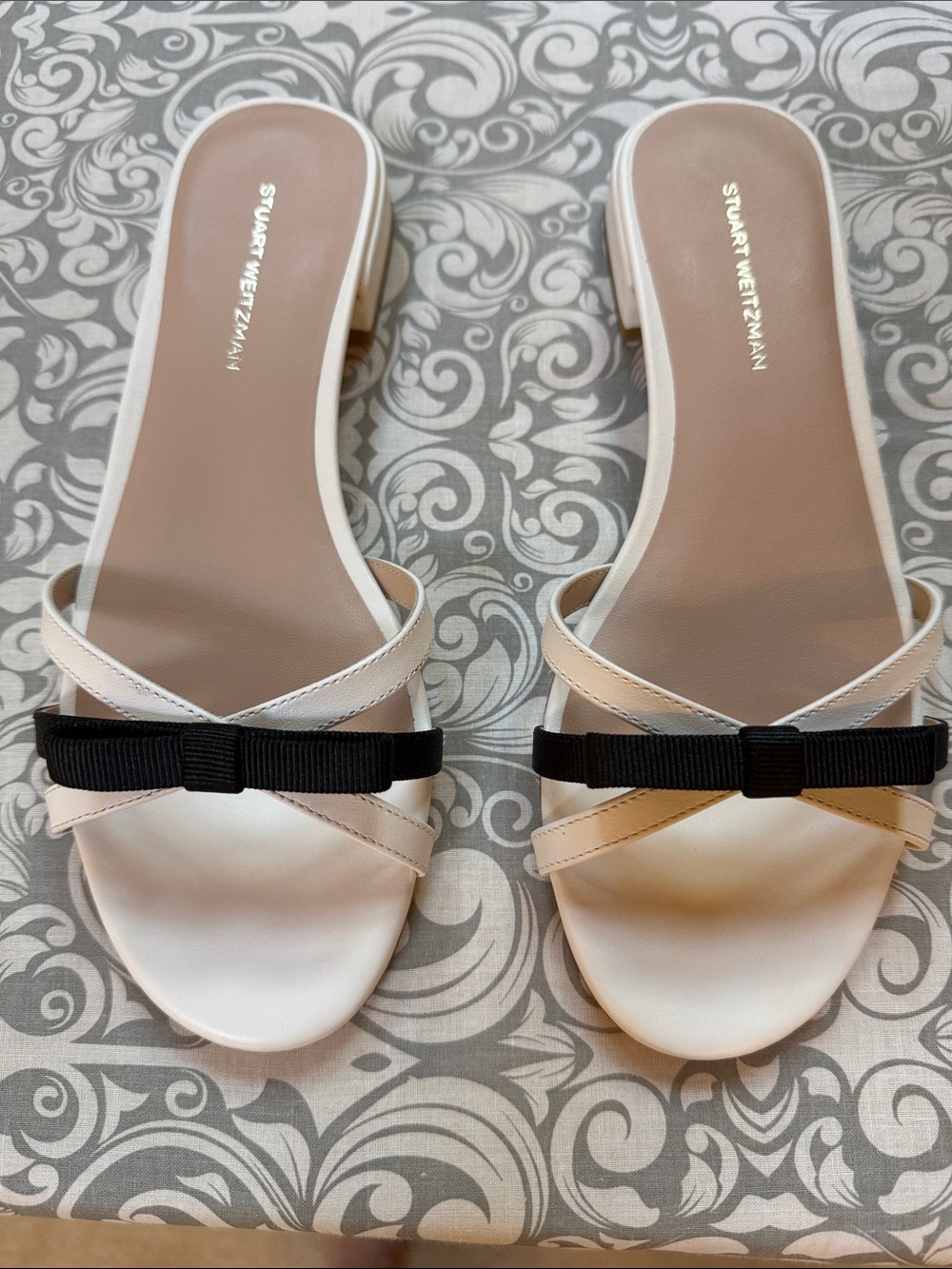 NWT Stuart Weitzman leather slide sandal